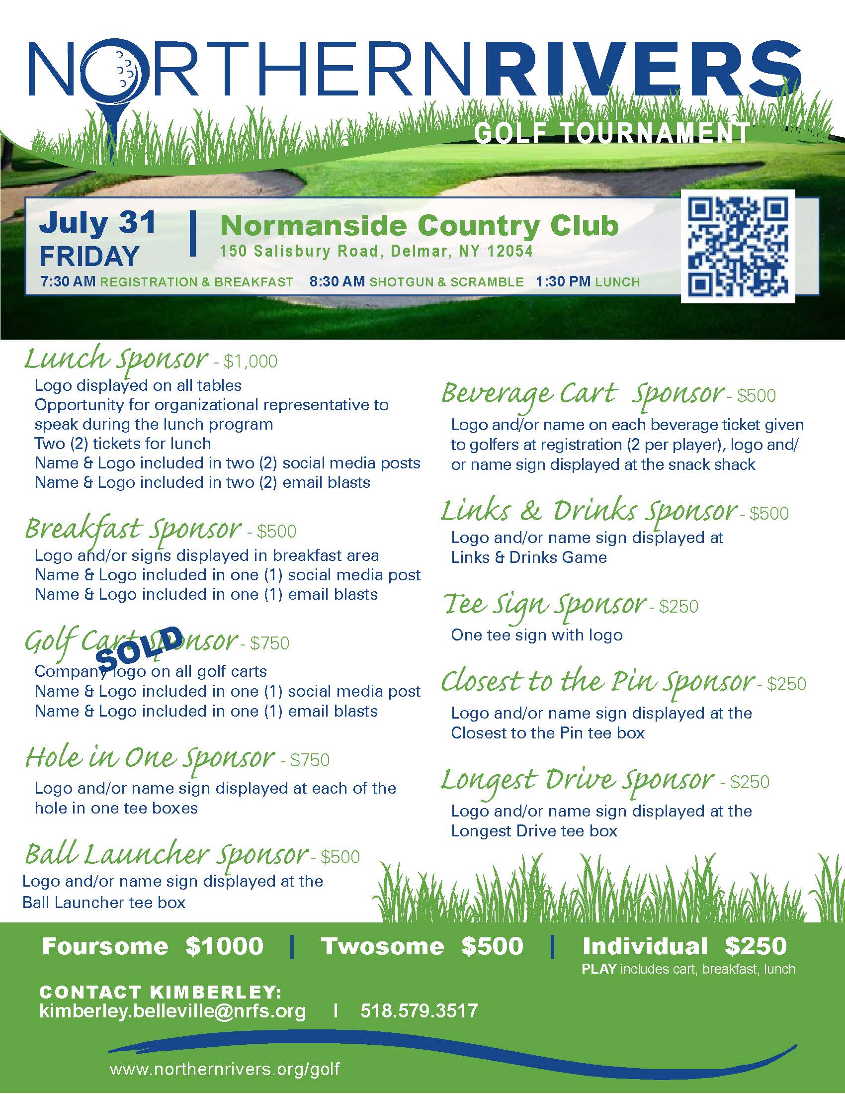 NRFS Golf event flyer 2026 digital