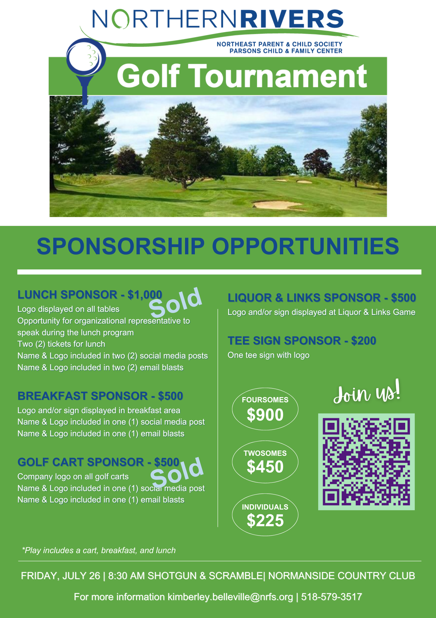 NR Golf Tournament Sponsor Benefits 2024 FINAL